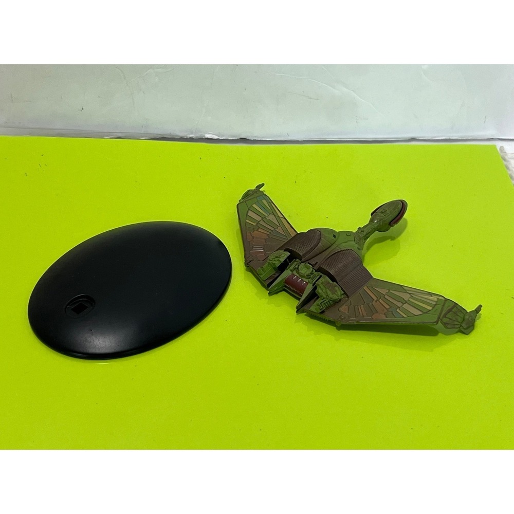 Eaglemoss‎ Star Trek Klingon Bird-of-Prey Die-Cast Model 3784-A/L w/ Base glued